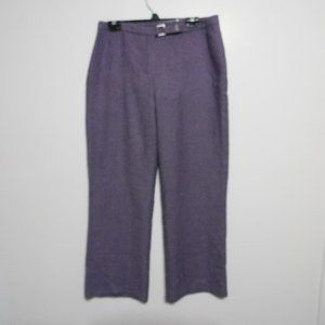 Formula Womens Tweed Dress Pants Size 14 - Purple